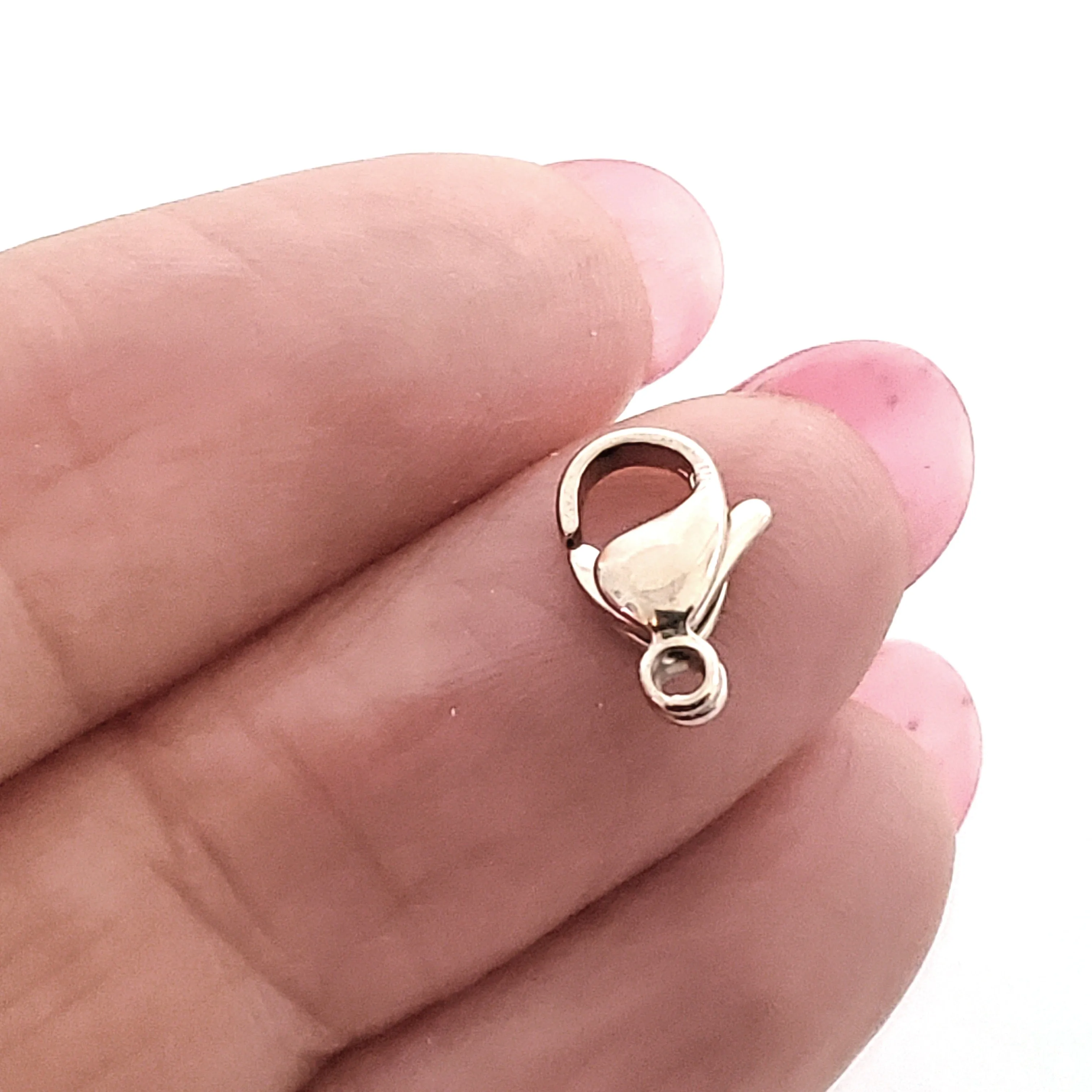 11mm Rose Gold Lobster Clasps, Stainless Steel Real Rose Gold Plated, Lot Size 50 Clasps, #1331 RG
