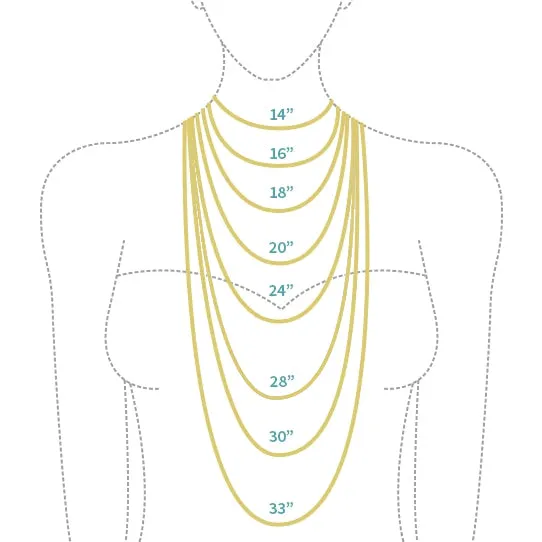 1.2mm Bead Link Chain Necklace | 14k