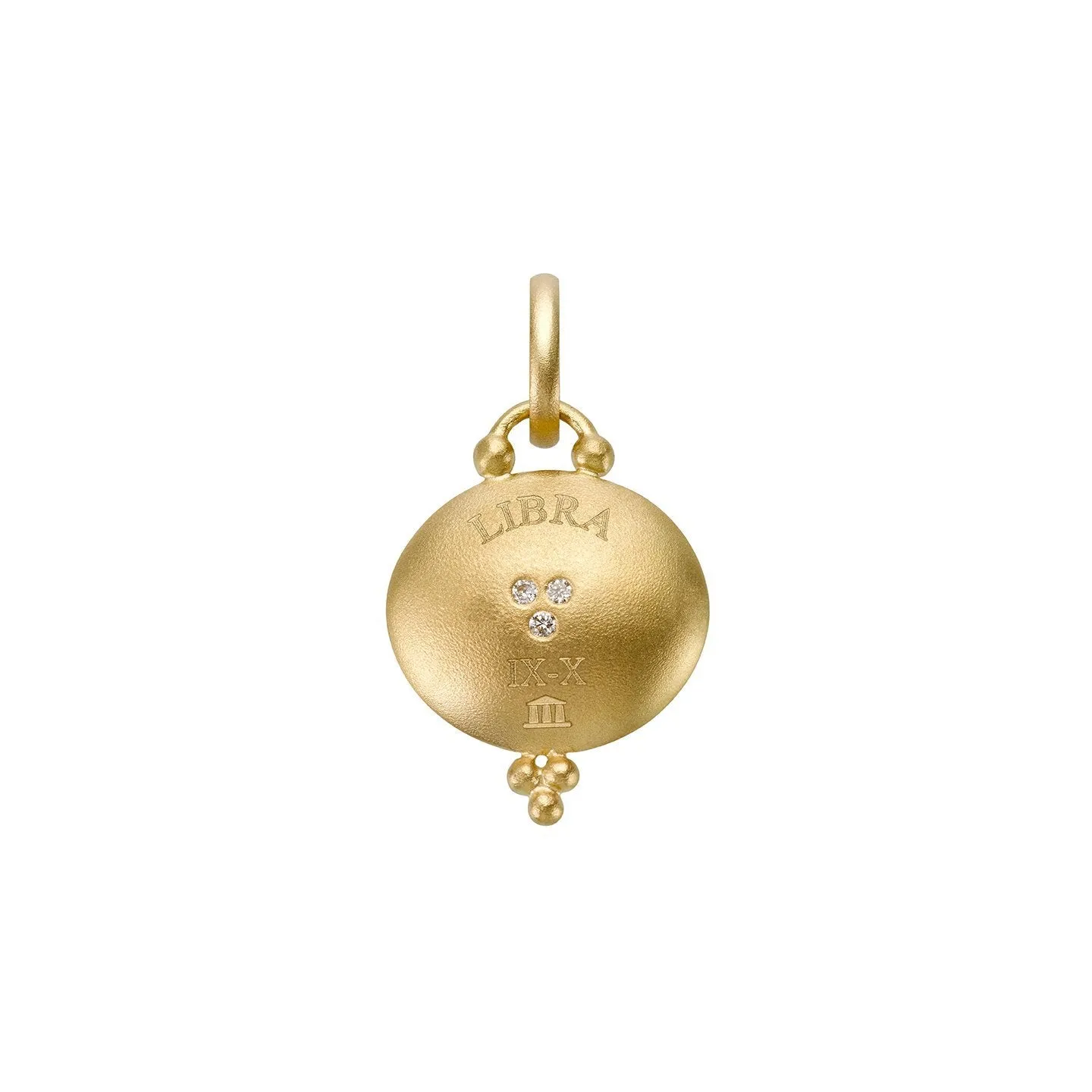 18K Libra Zodiac Pendant