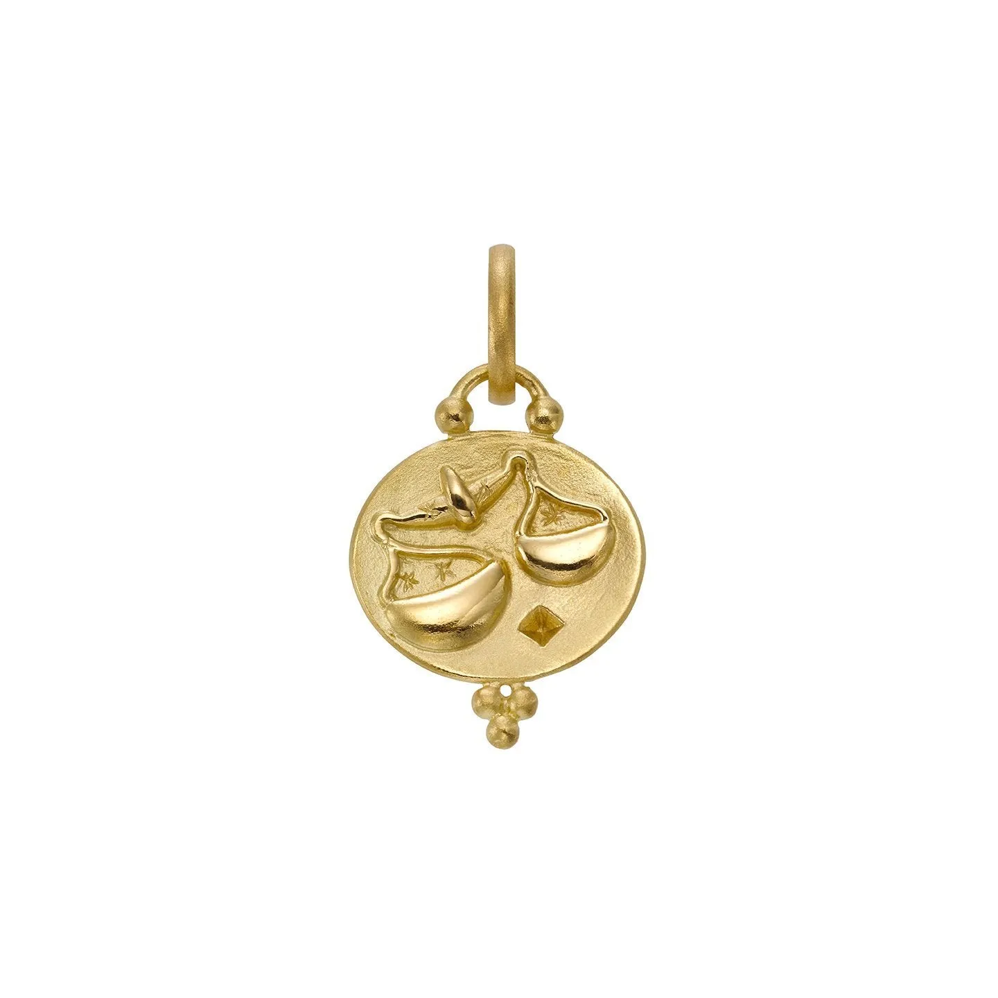 18K Libra Zodiac Pendant