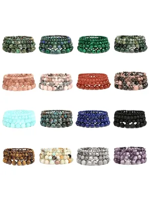 1PC Natural Stone Bracelets in Various Sizes!