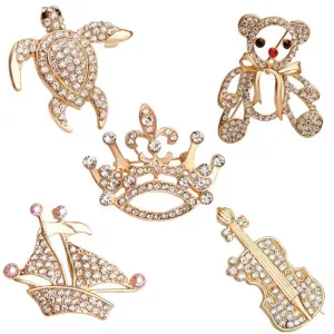 2019 Cute Alloy diamond pin (1)