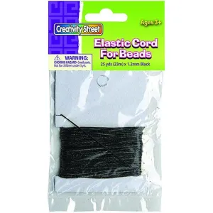 (3 Ea) Black Elastic Cord