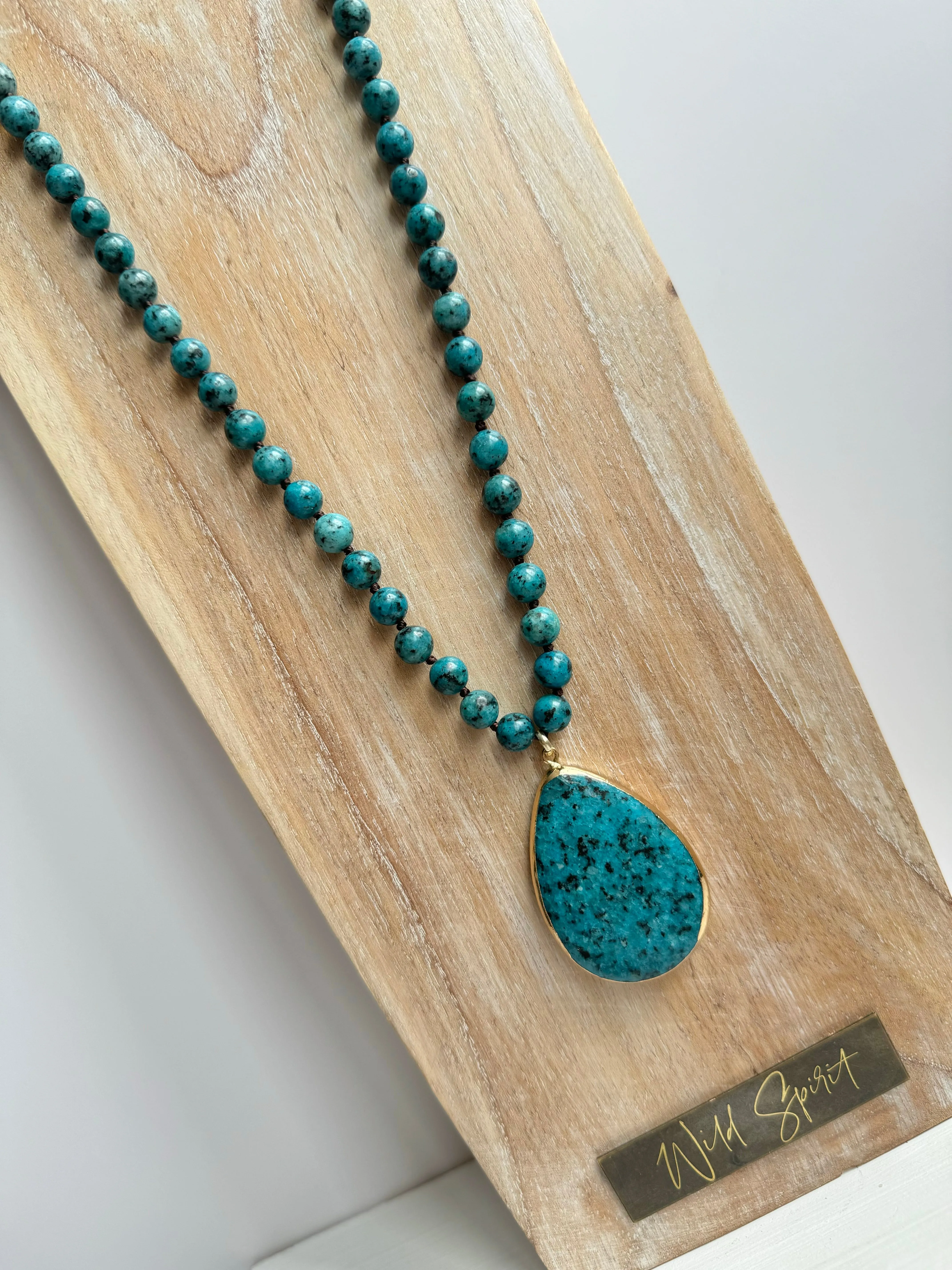 Arlo Teal Necklace