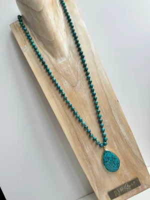 Arlo Teal Necklace