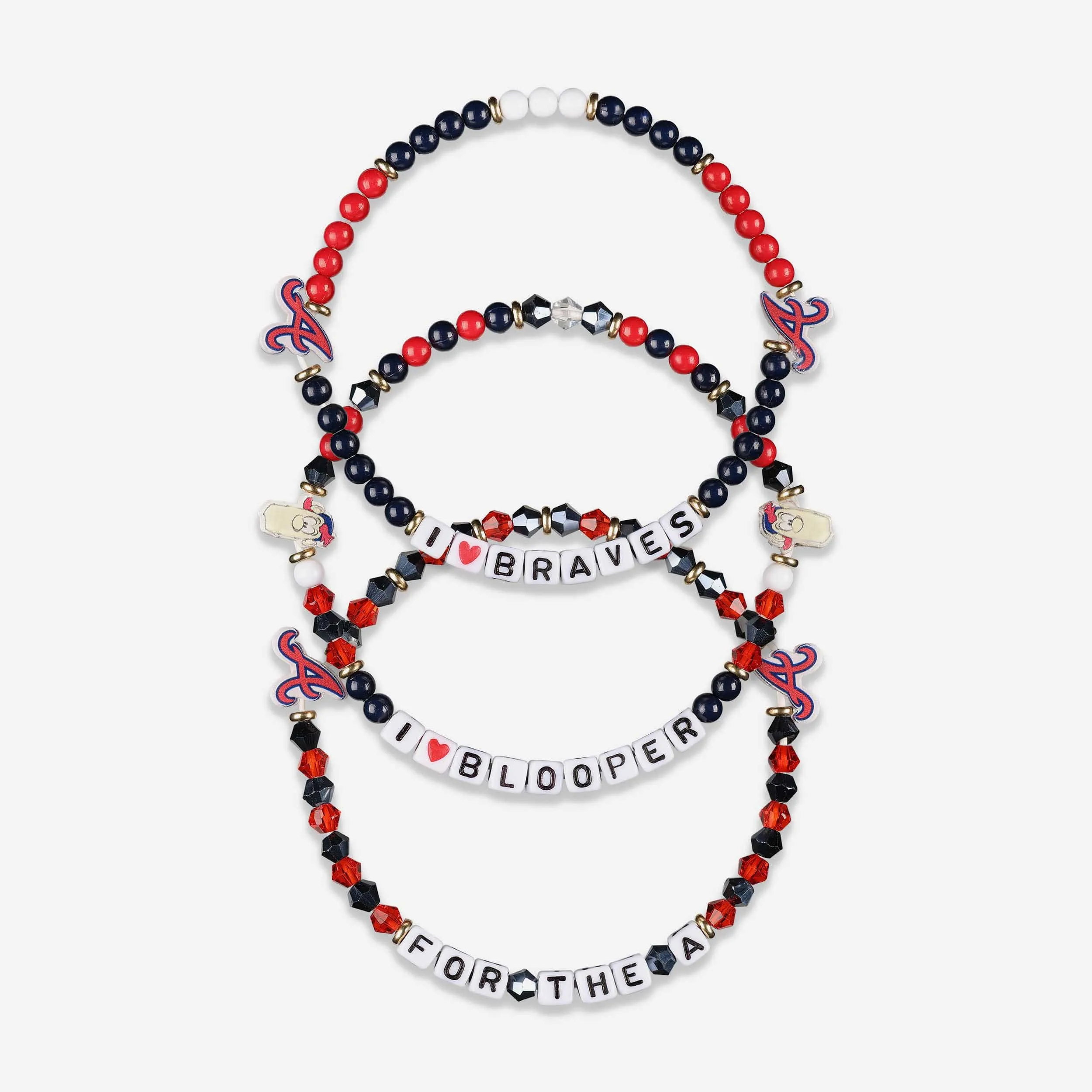 Atlanta Braves 3 Pack Friendship Bracelet