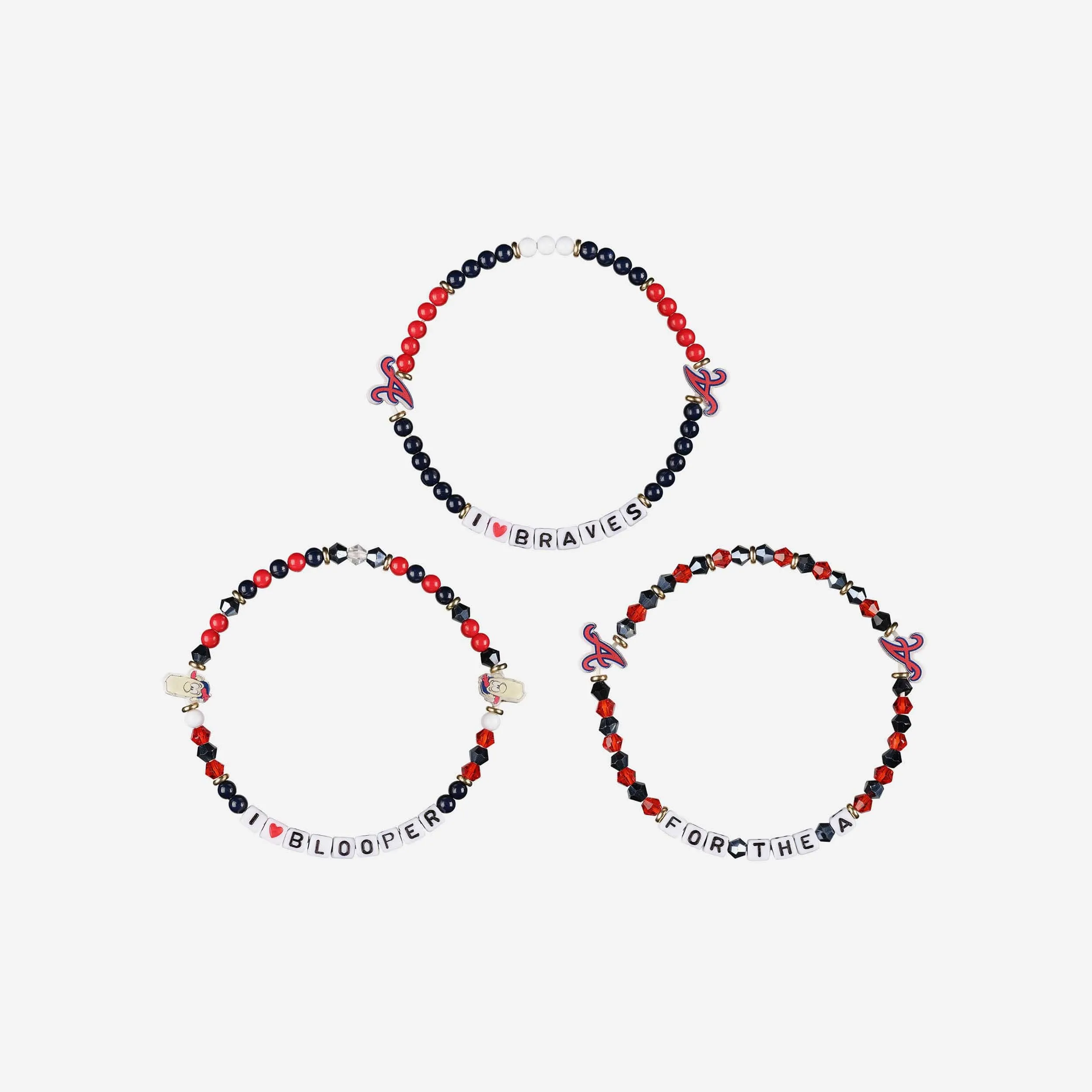 Atlanta Braves 3 Pack Friendship Bracelet
