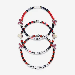 Atlanta Braves 3 Pack Friendship Bracelet