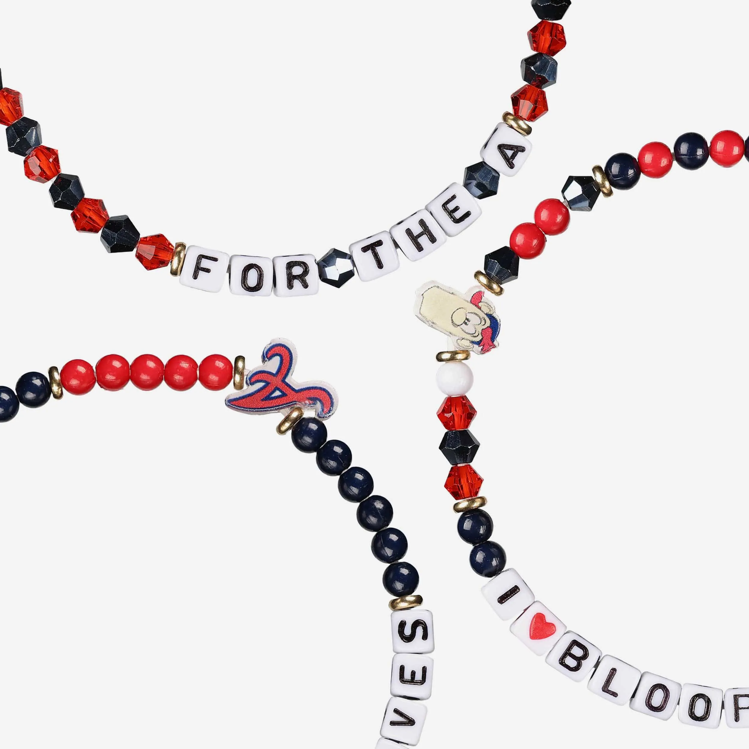 Atlanta Braves 3 Pack Friendship Bracelet