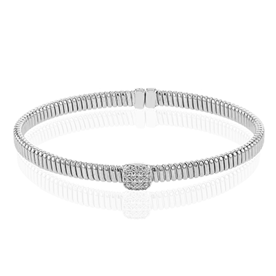 Bangle in 18k Gold with Diamonds LB2399 WHITE 18K X WHITE