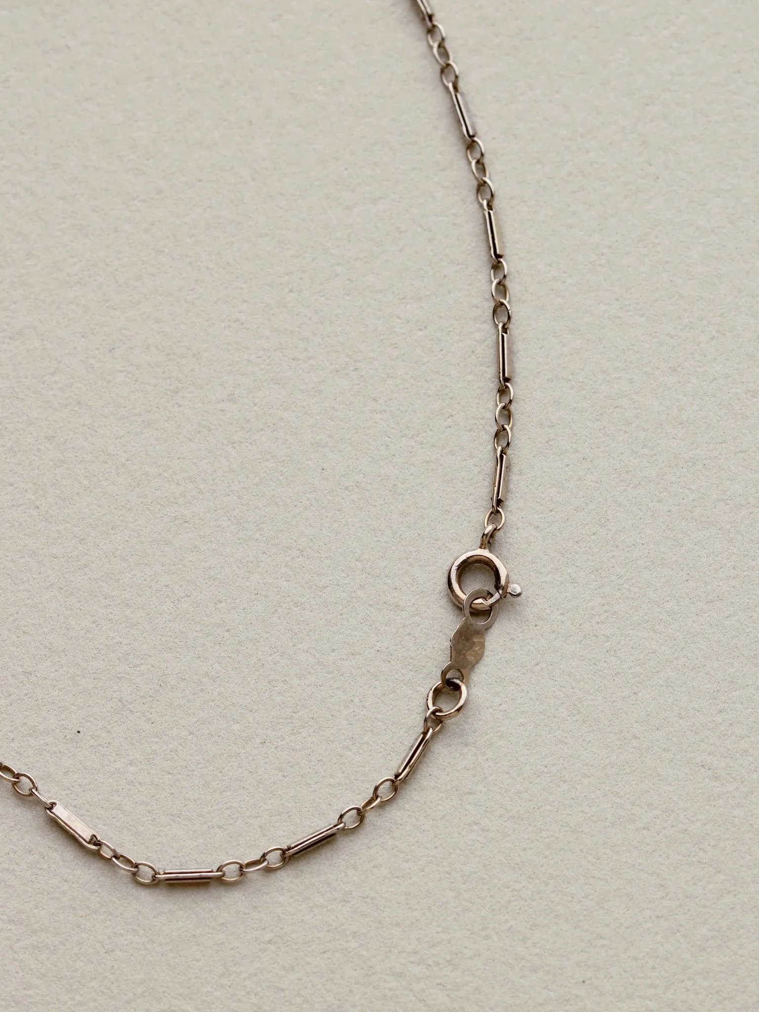 Bar Link Chain Necklace, 14k