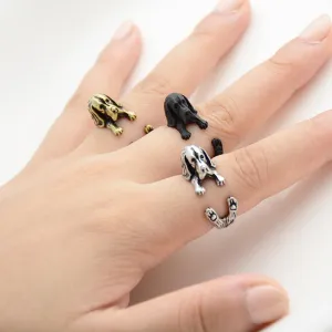 Basset Hound Wrap Ring
