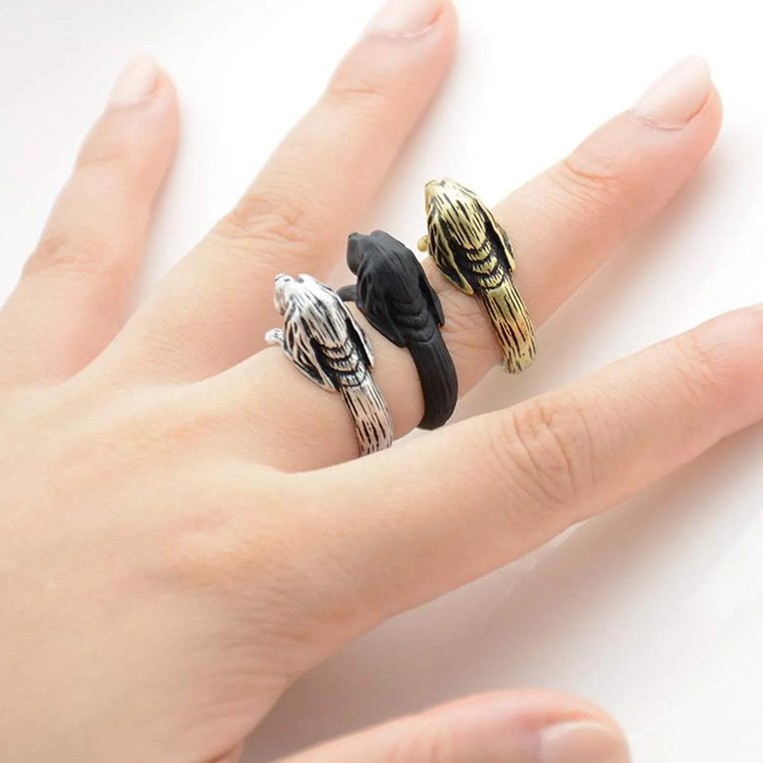 Basset Hound Wrap Ring