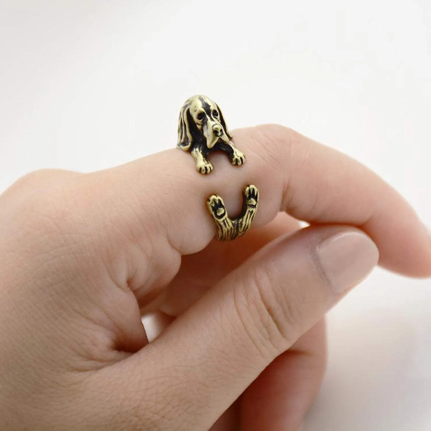 Basset Hound Wrap Ring