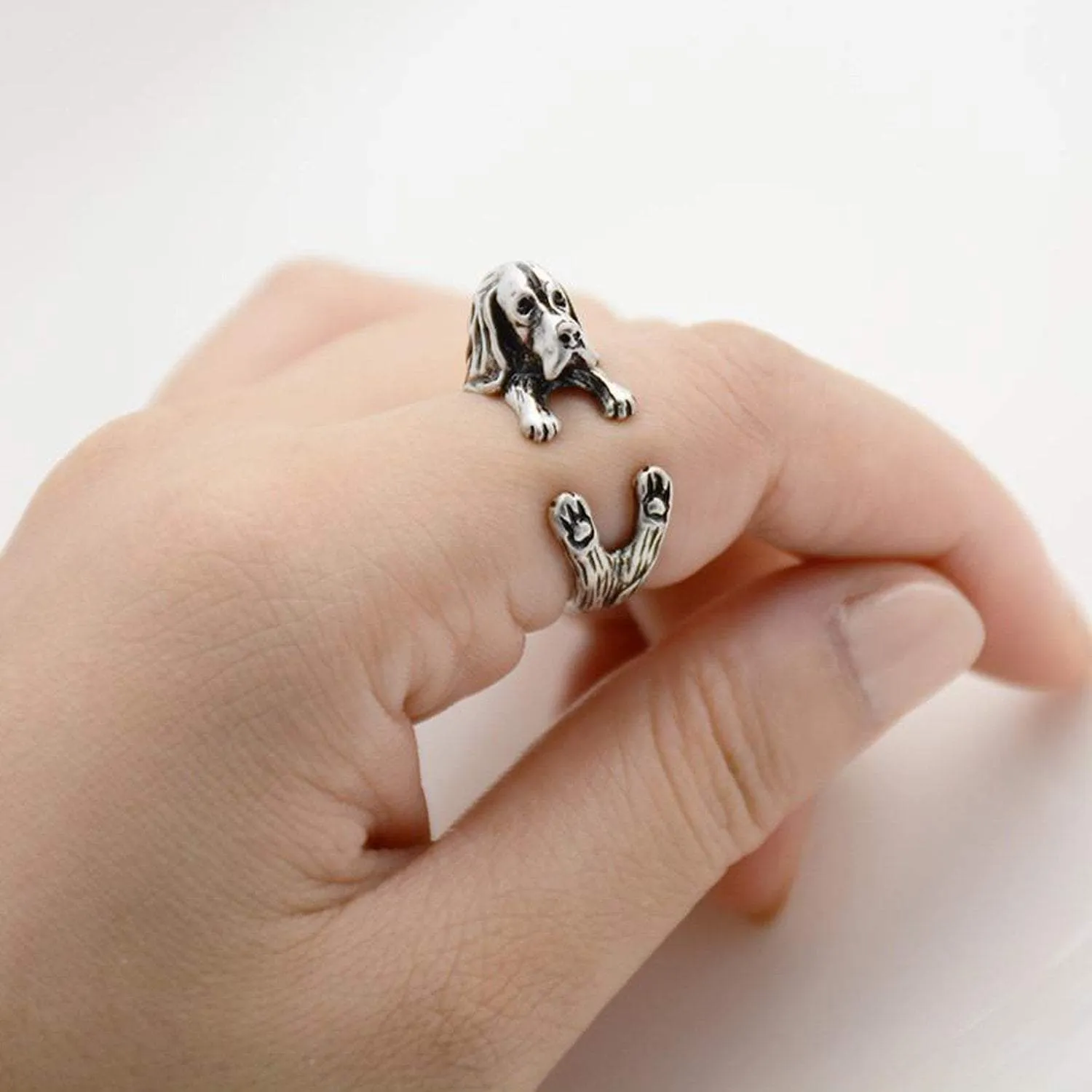 Basset Hound Wrap Ring