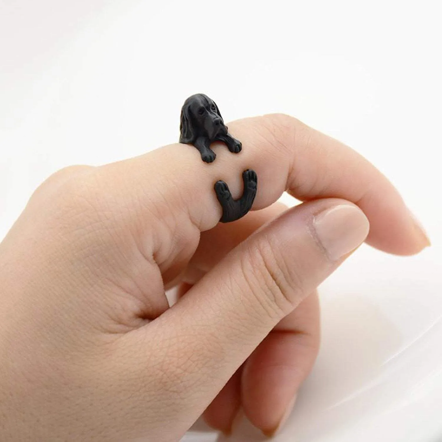 Basset Hound Wrap Ring