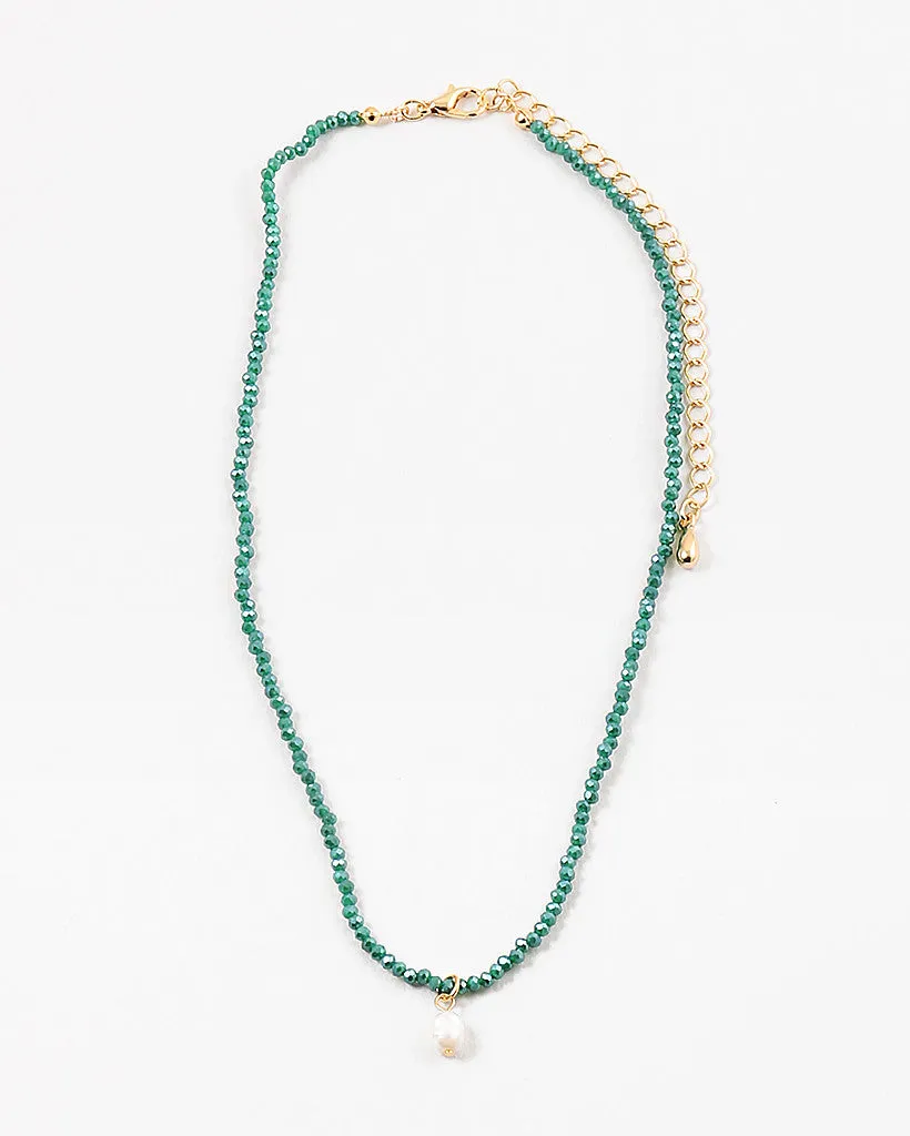 Bead and Pearl Necklace