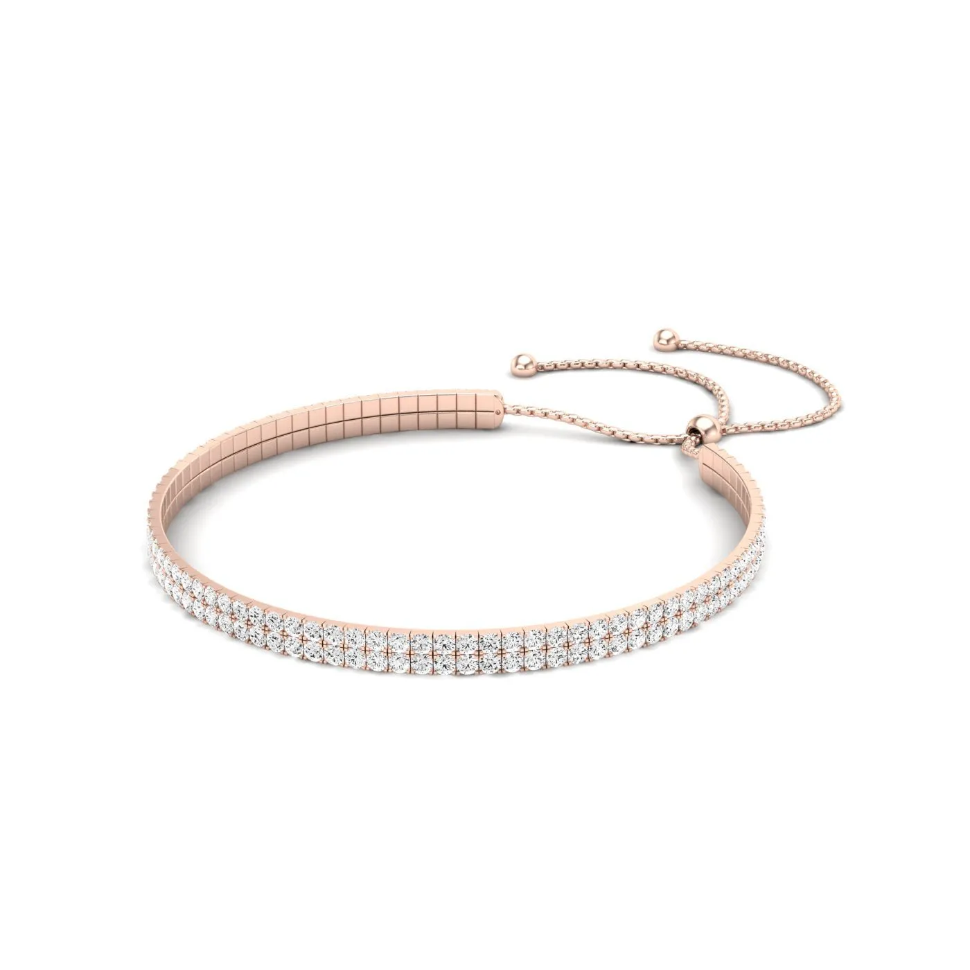 Bethany Double Strand Modern Lab Diamond Bracelet
