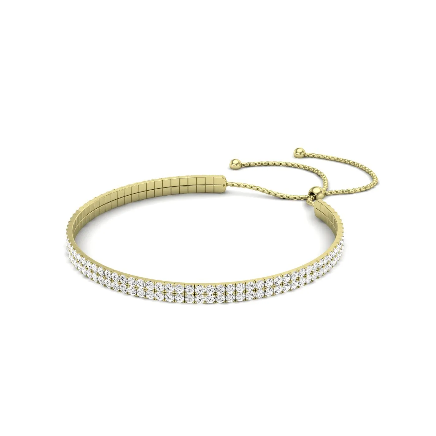 Bethany Double Strand Modern Lab Diamond Bracelet
