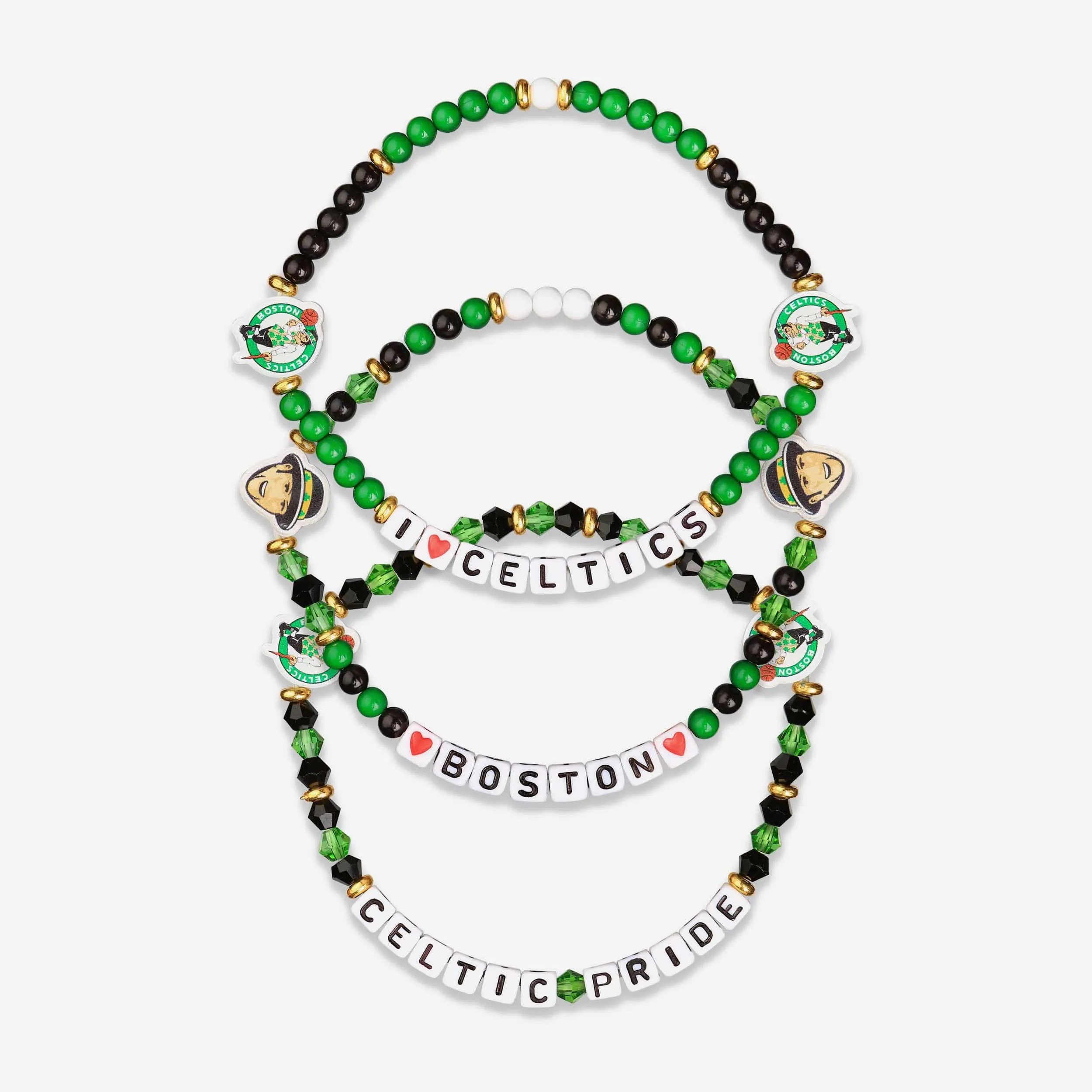 Boston Celtics 3 Pack Friendship Bracelet