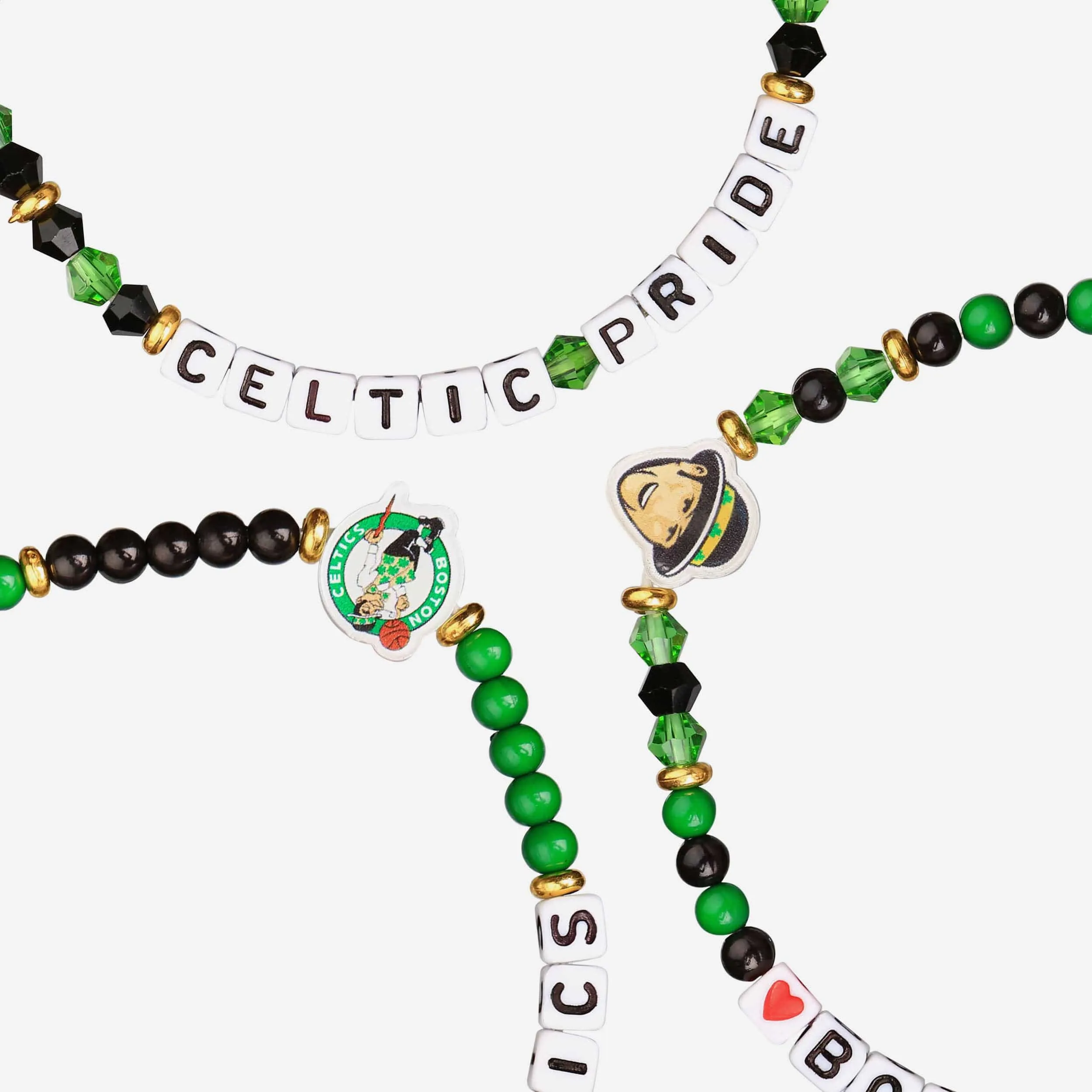 Boston Celtics 3 Pack Friendship Bracelet