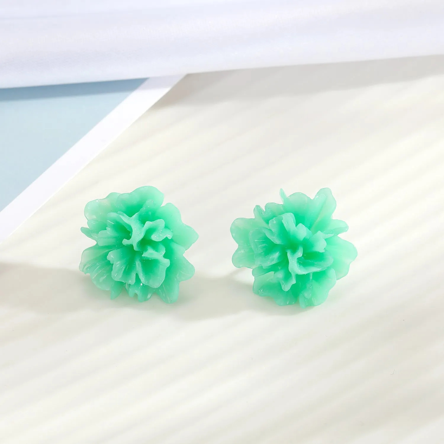 Candy Color Rose Earrings Resin Earrings Small and Exquisite