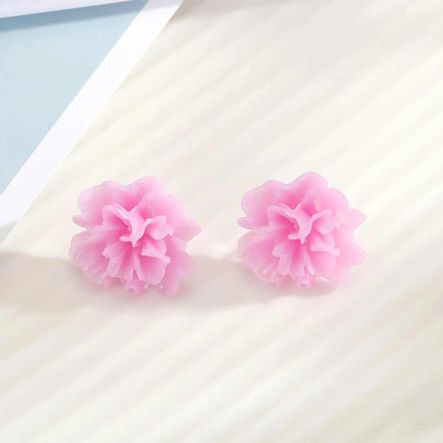 Candy Color Rose Earrings Resin Earrings Small and Exquisite