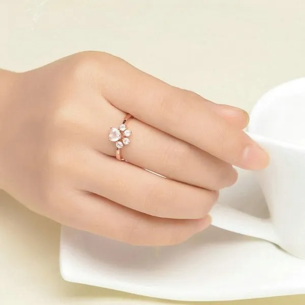 Cat Paws Rose Gold Ring