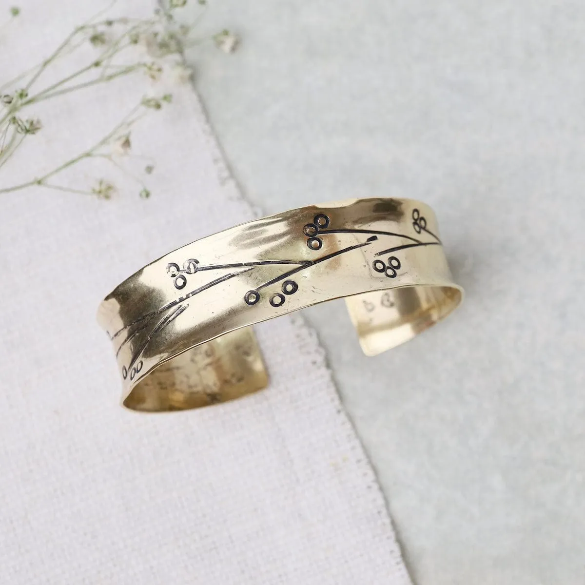 Cherry Blossom Cuff Bracelet
