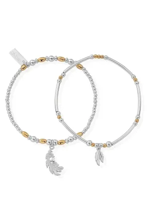 ChloBo Strength & Courage Set Of 2 Bracelets