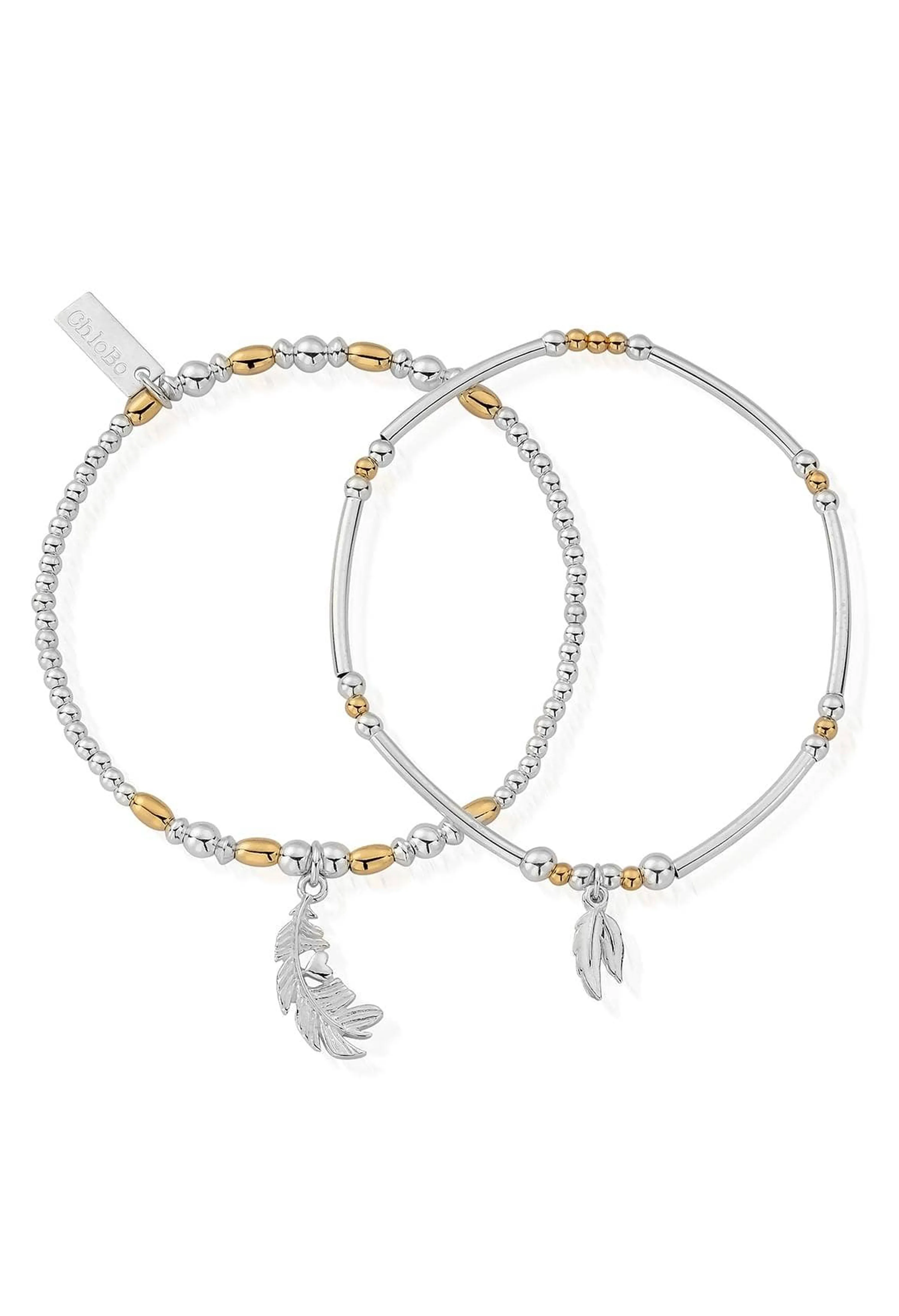 ChloBo Strength & Courage Set Of 2 Bracelets