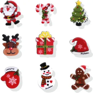Christmas Brooch Pins for Women Chritmas Tree Snowflake Santa Snowman Candy Cane Reindeer Brooch Stocking Stuffers Christmas Gifts 2024