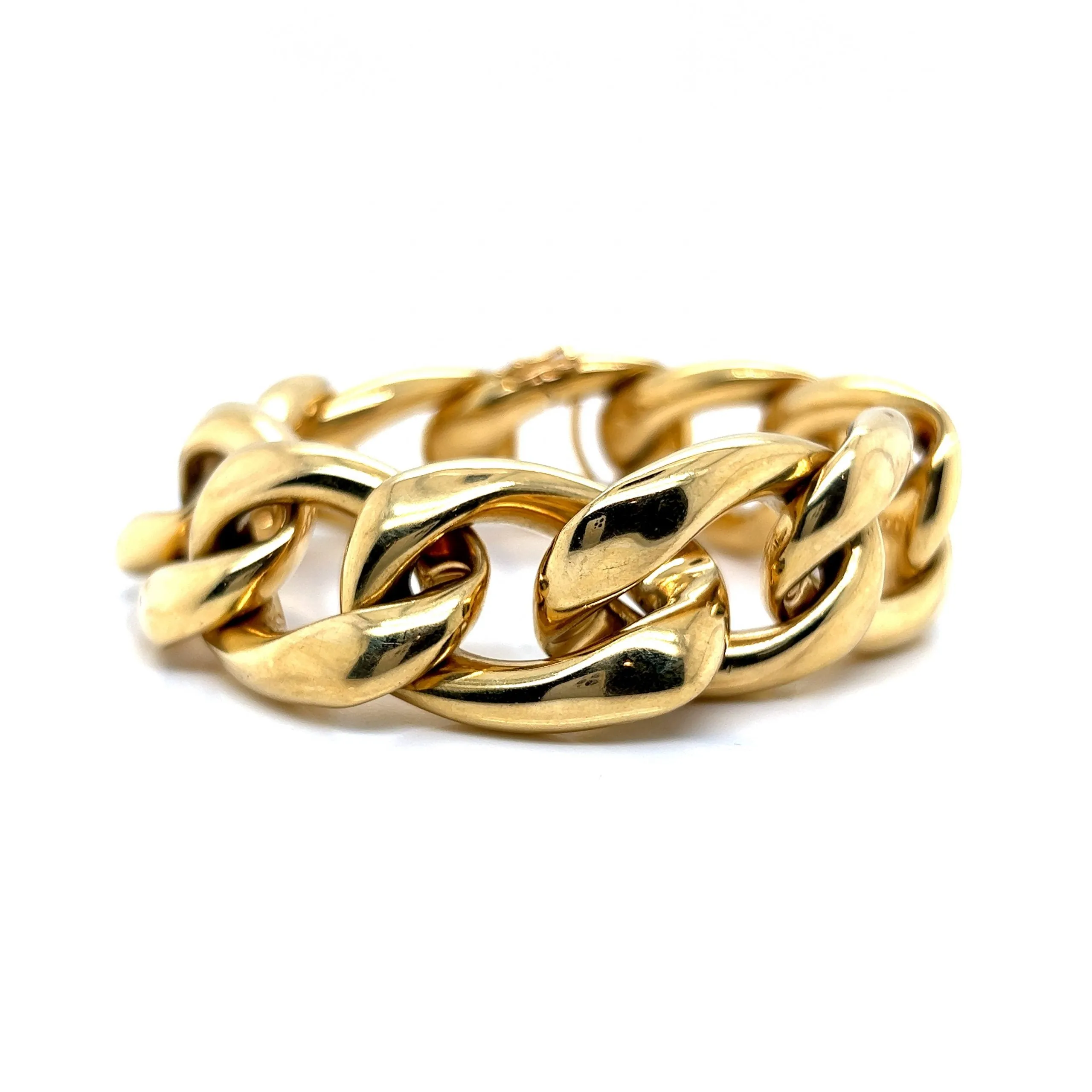 Chunky Open Link Bracelet in 18k Yellow Gold