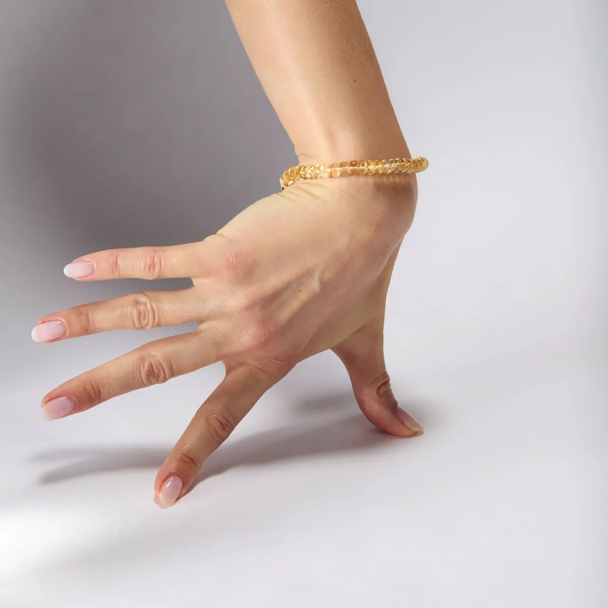 CITRINE CANDY BEADS BRACELET
