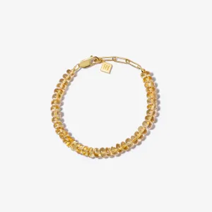 CITRINE CANDY BEADS BRACELET