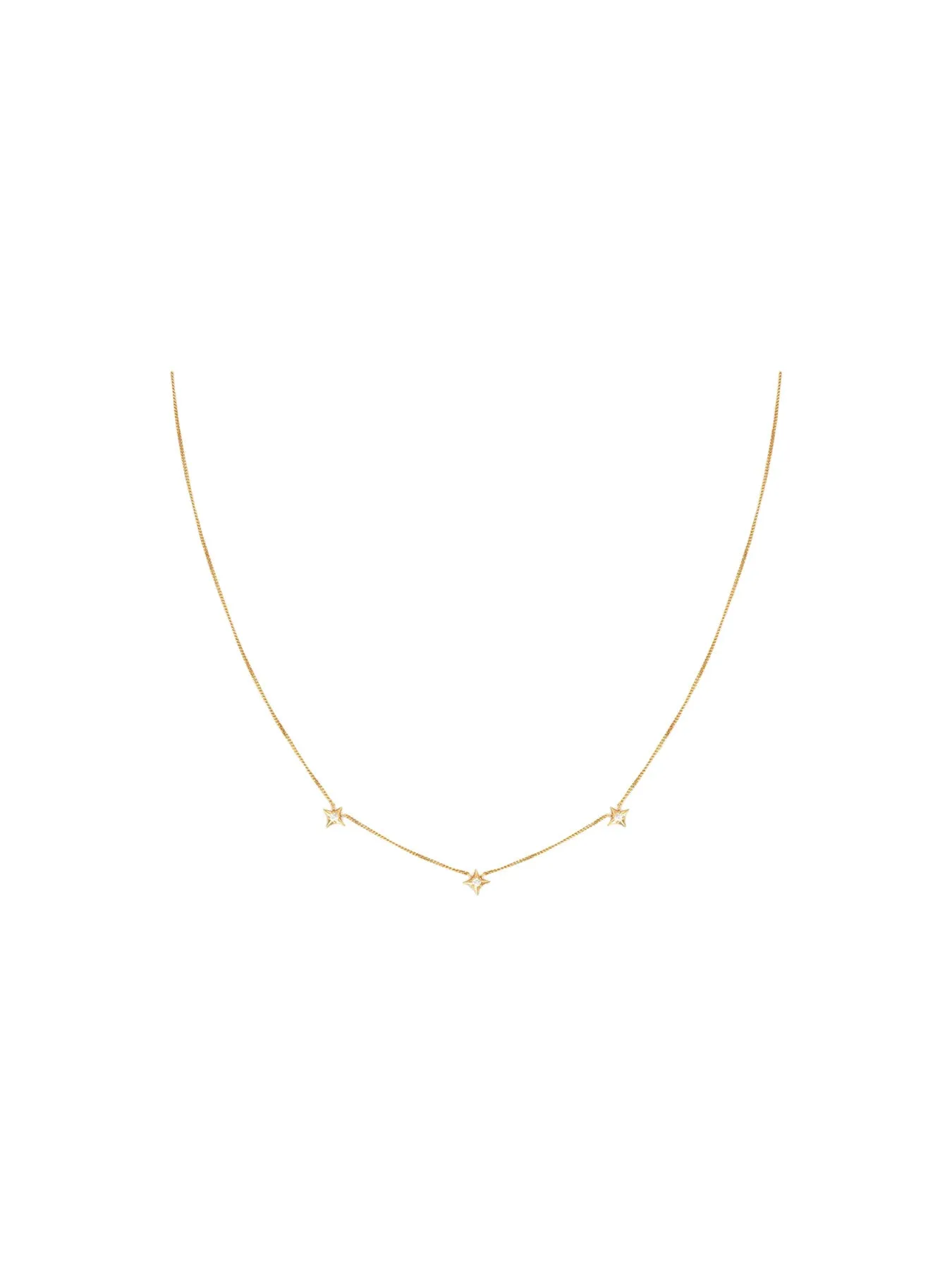 Cosmic Star Charm Crystal Necklace