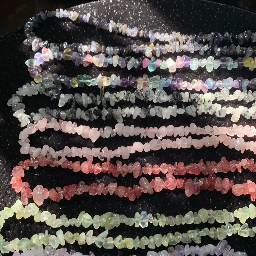 Crystal Chip Necklaces