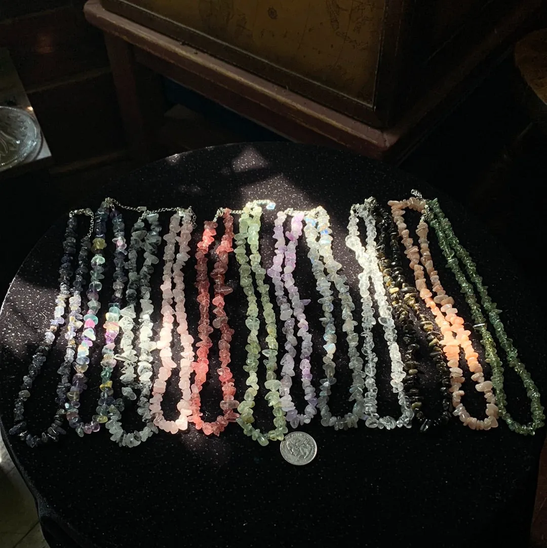 Crystal Chip Necklaces
