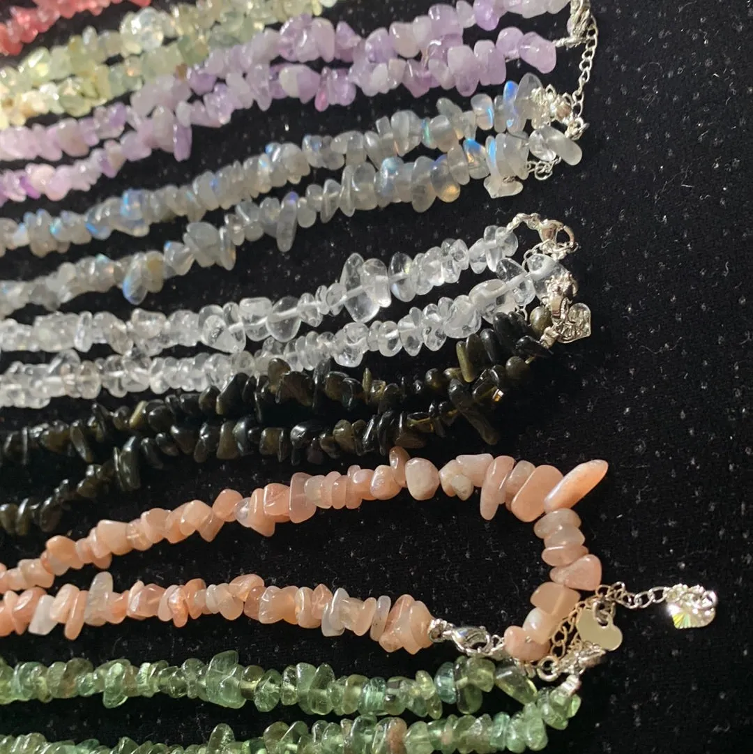 Crystal Chip Necklaces