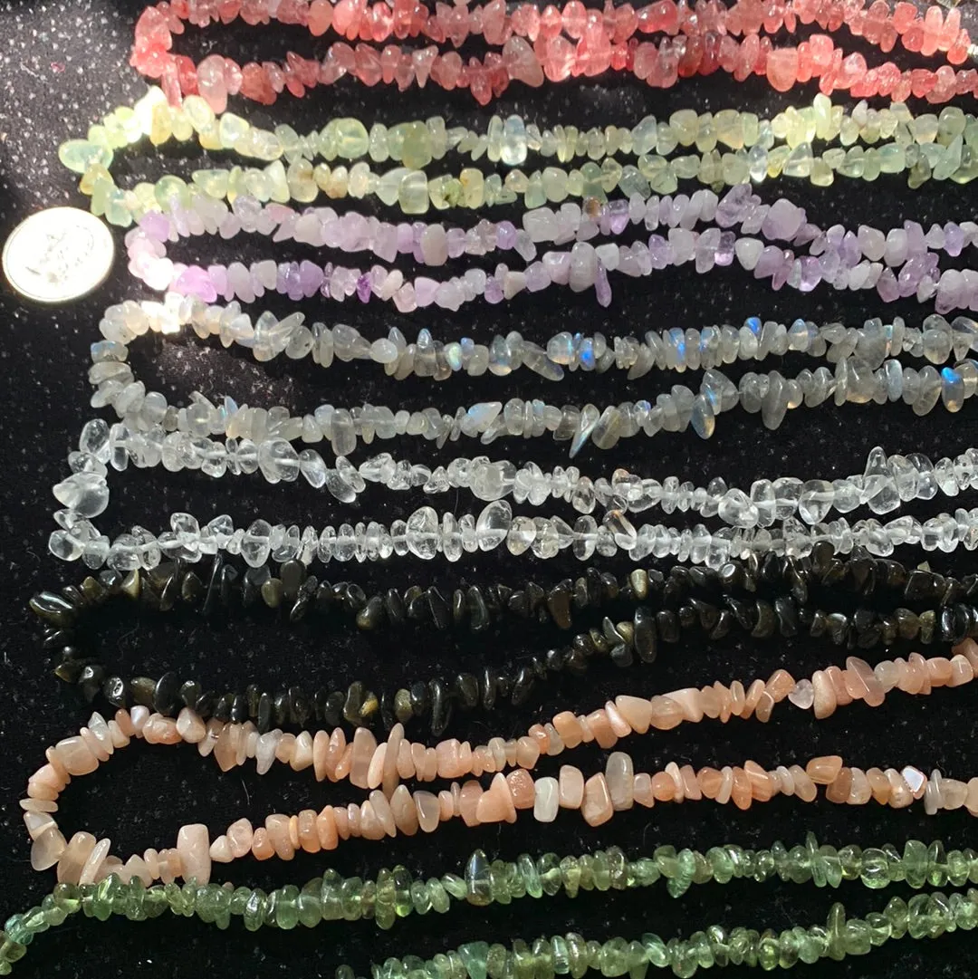 Crystal Chip Necklaces