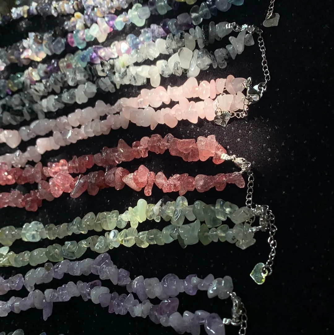 Crystal Chip Necklaces