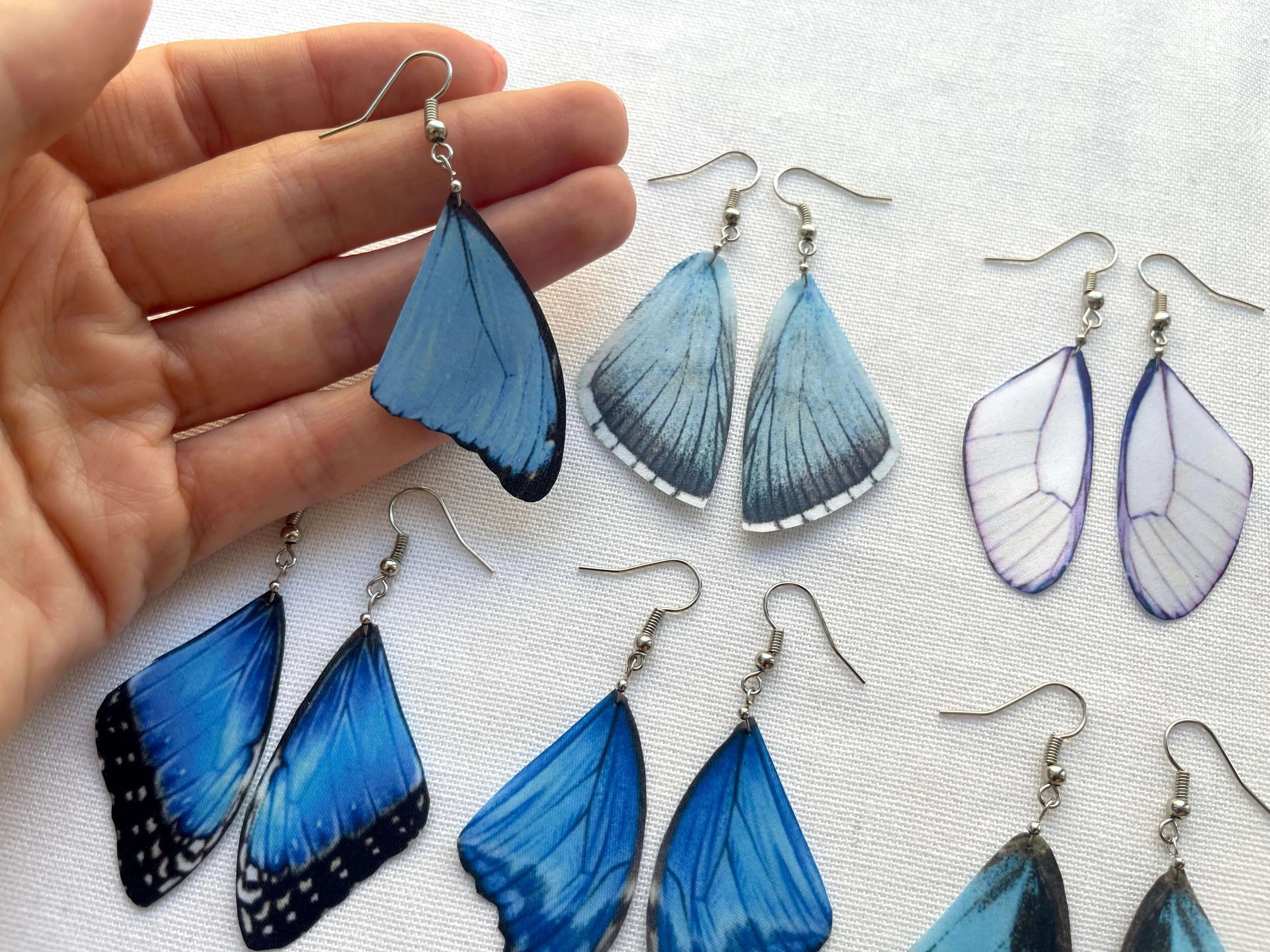 Dark Blue Butterfly Wing Earrings Perfect Gift For Anyone Who Love Butterflies