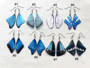 Dark Blue Butterfly Wing Earrings Perfect Gift For Anyone Who Love Butterflies