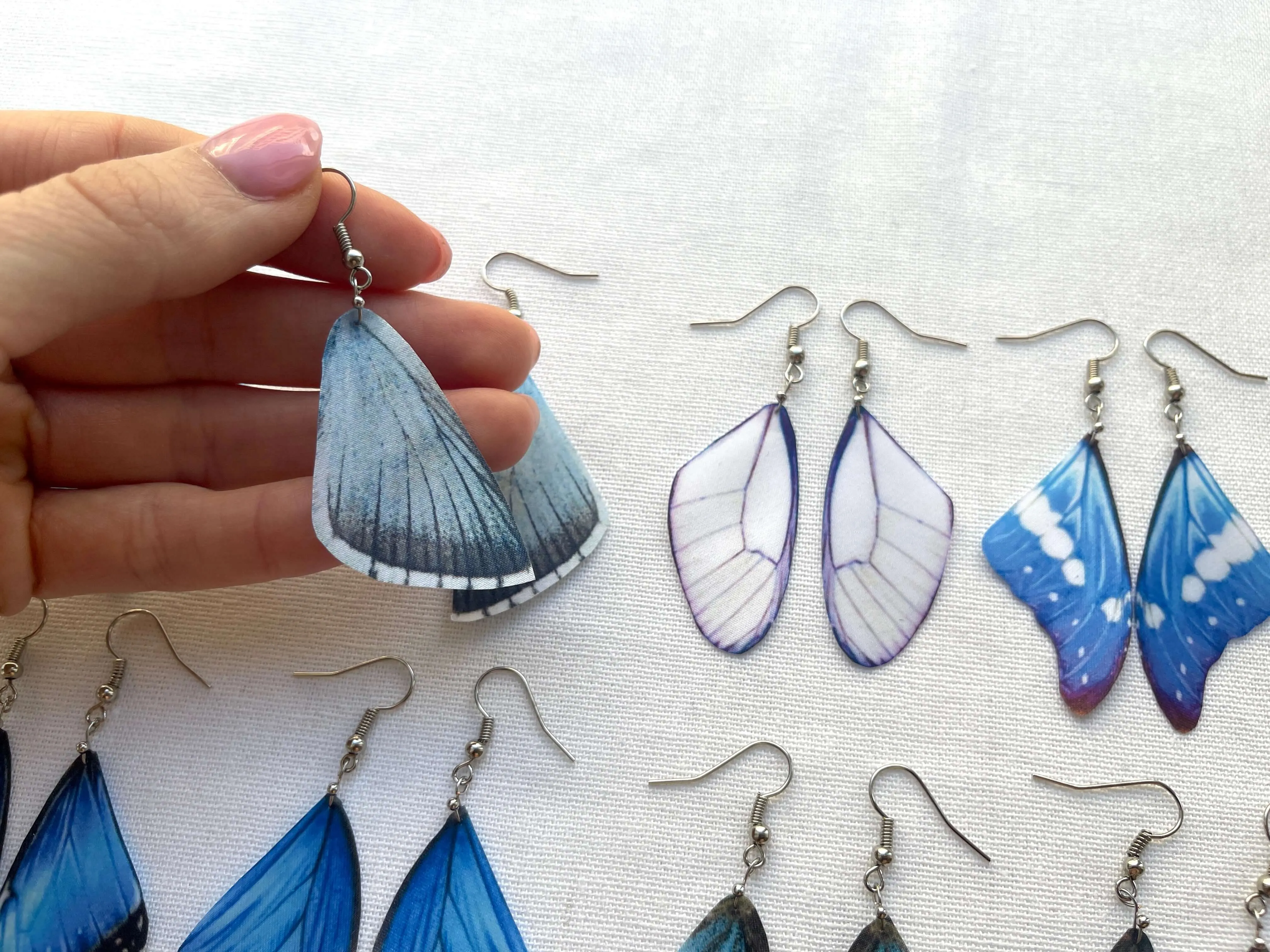 Dark Blue Butterfly Wing Earrings Perfect Gift For Anyone Who Love Butterflies