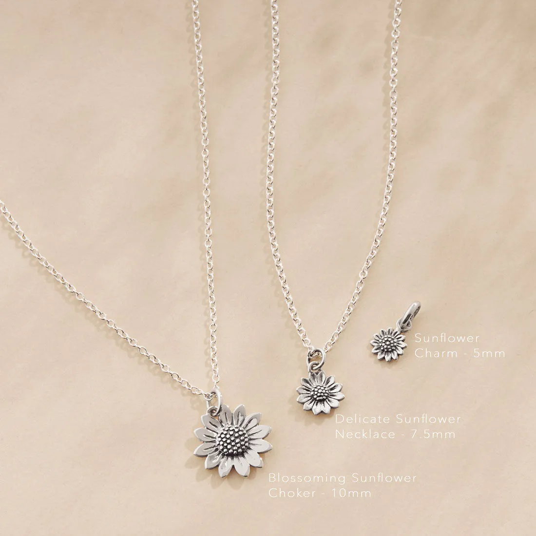 Delicate Sunflower Necklace