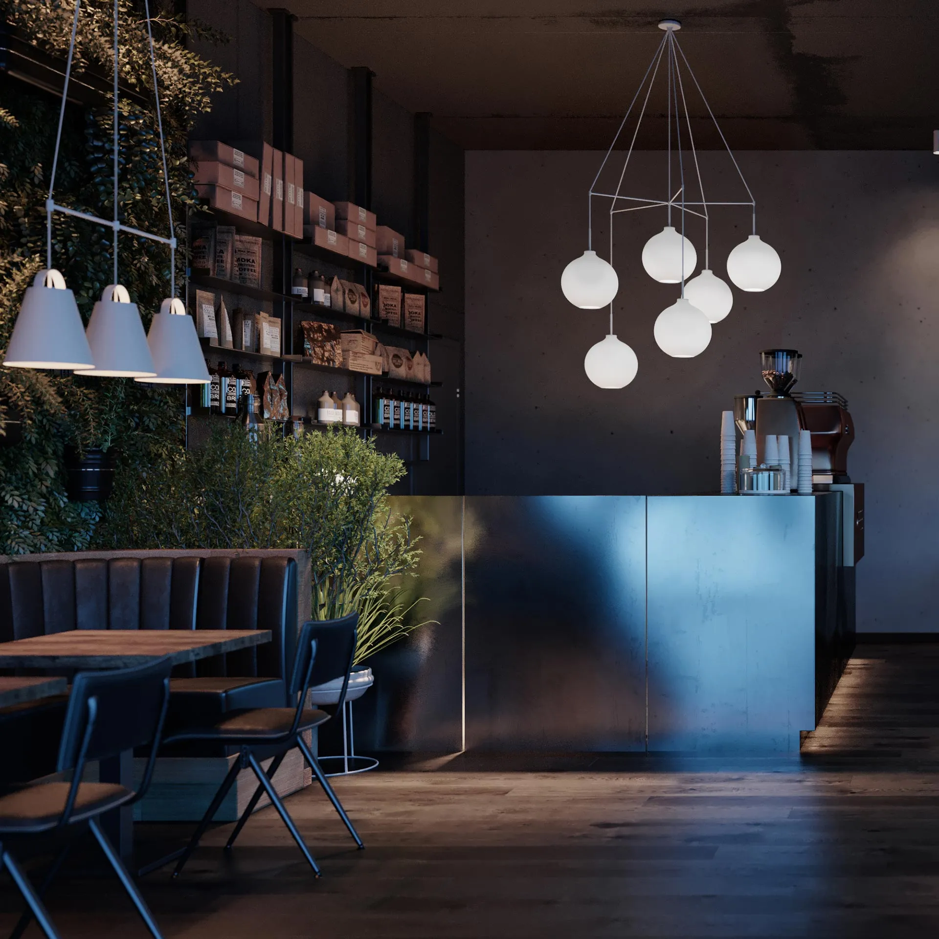 Dependant 4-Circular Suspension System by Louis Poulsen