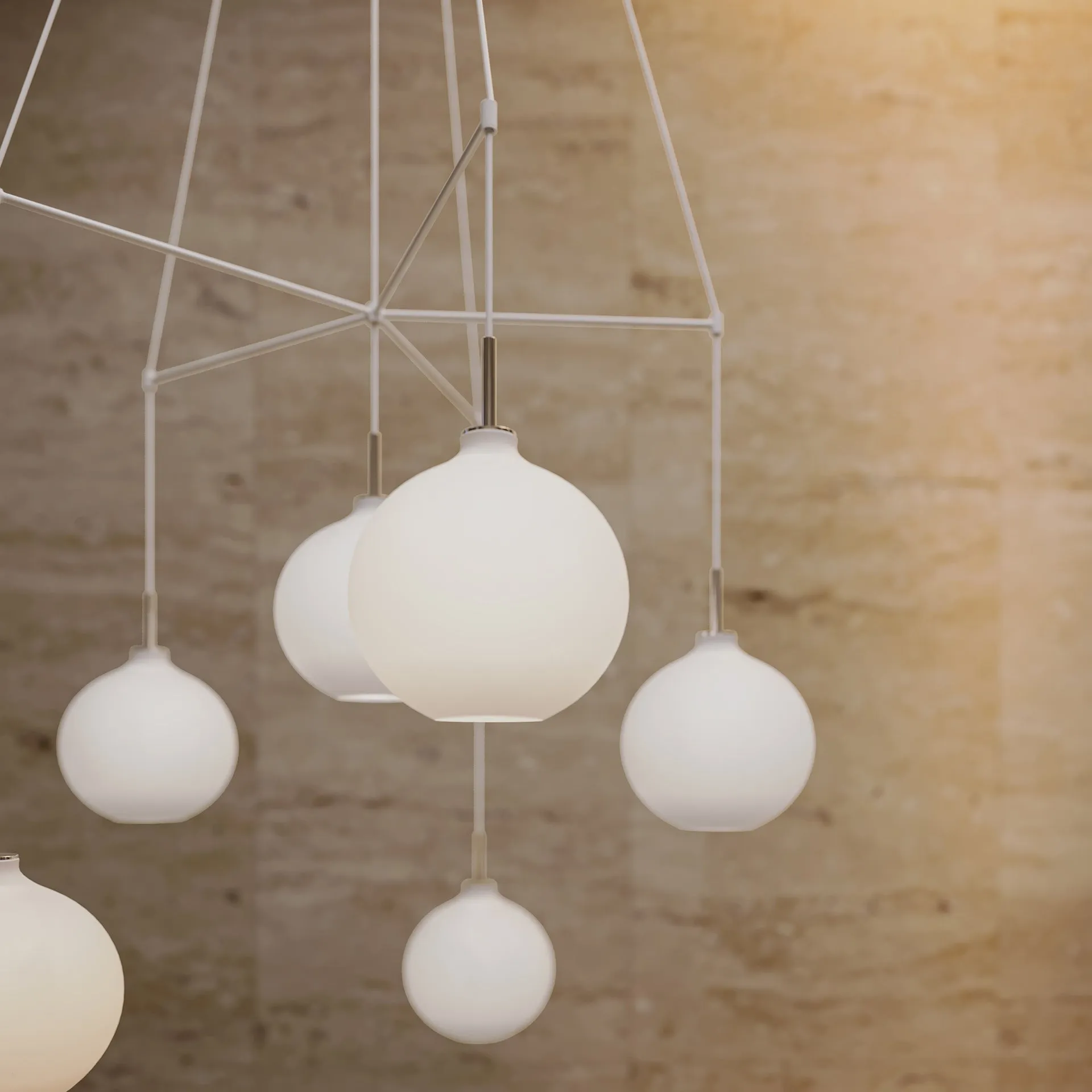 Dependant 4-Circular Suspension System by Louis Poulsen