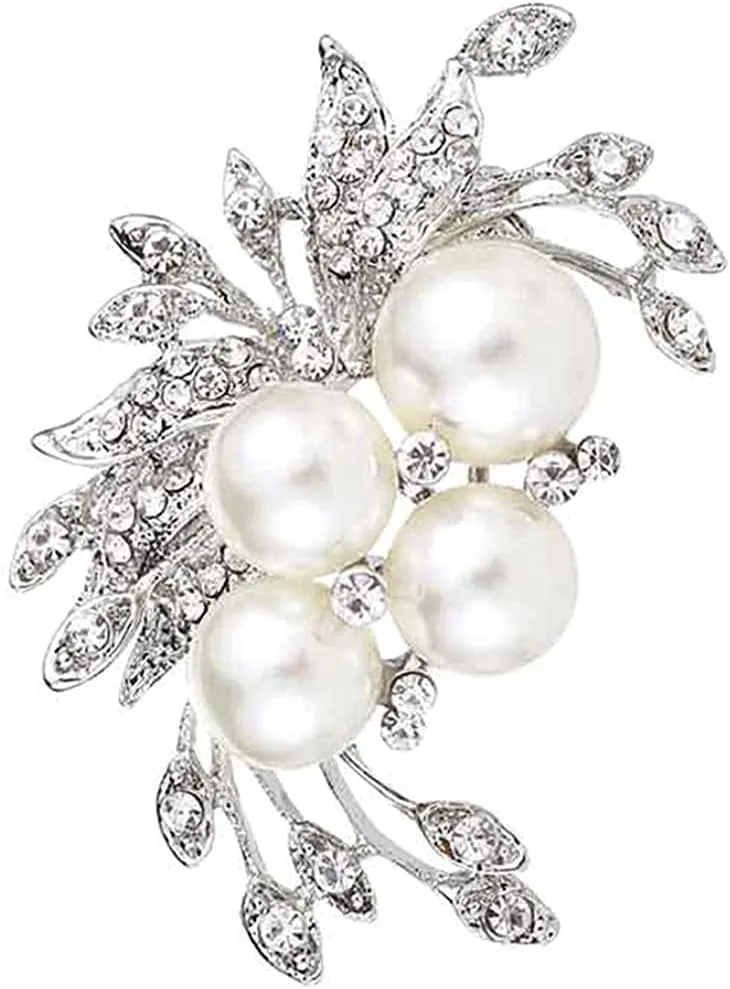 Diamond Brooch Pin Badge - Fashion Crystal Scarf Brooches for Women - Elegant Jewelry Pins - Convenient and Attractive