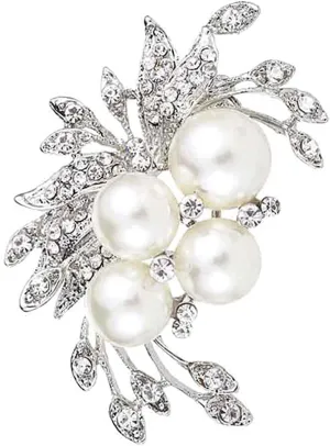 Diamond Brooch Pin Badge - Fashion Crystal Scarf Brooches for Women - Elegant Jewelry Pins - Convenient and Attractive