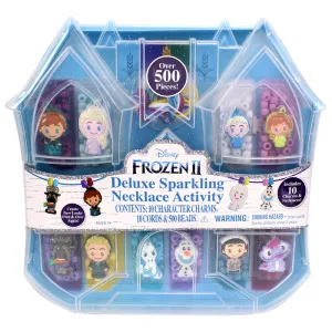 Disney Frozen 2 Tara Toy Deluxe Sparkling Necklace Activity Set - Create 10 Charm Necklaces